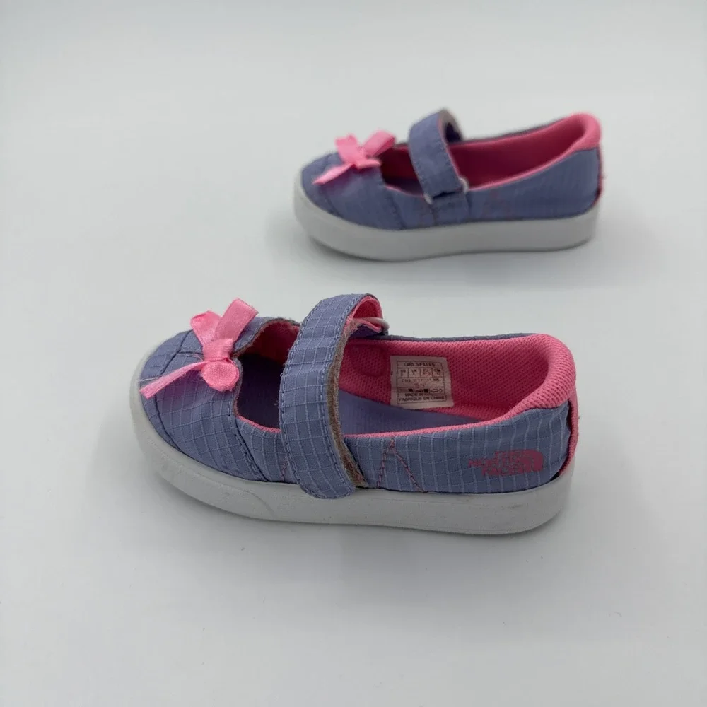 The North Face Toddler Size 5 Soft Mary Jane Lavendar & Pink Shoes